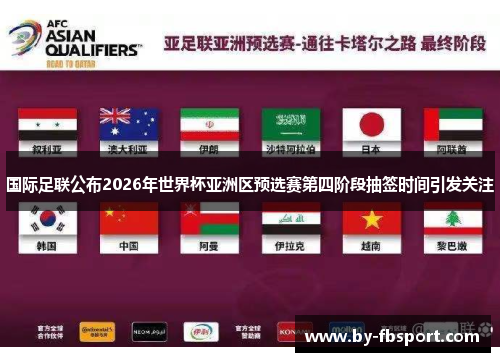 国际足联公布2026年世界杯亚洲区预选赛第四阶段抽签时间引发关注 国际足联公布2026年世界杯亚洲区预选赛第四阶段抽签时间引发关注